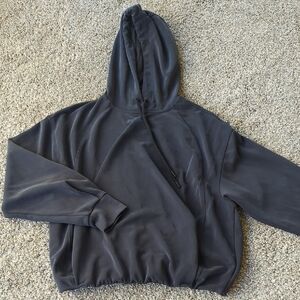 Athleta Seasoft Bubble Hem Hoodie - Black S